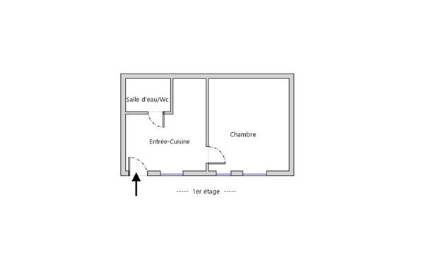 Appartement à vendre    2 pièces • 18,46 m2 Issy-les-Moulineaux