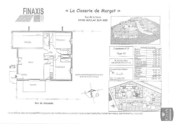 Maison à louer 3 pièces 61.58m²