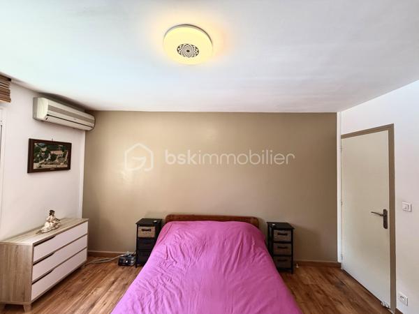 🔥 Rare sur le secteur – Maison plain-pied sans vis-à-vis avec piscine et dépendances ! 🔥

Dans un quartier calme, découvrez cette charmante maison de plain-pied construite en 1990, d’environ 85 m², implantée sur un terrain clos de 356 m², exposé plein sud et sans aucun vis-à-vis.

✨ Un intérieur fonctionnel et lumineux
Vous serez séduit dès l’entrée par une belle pièce de vie avec cuisine américaine aménagée et équipée, idéale pour partager des moments conviviaux.  Côté nuit, la maison propose deux chambres, dont une avec dressing, vous apprécierez également une très belle salle d'eau moderne, avec double vasque, offrant confort et praticité au quotidien.

🌿 Un extérieur pensé pour en profiter toute l’année
Le jardin, entièrement clôturé, est un véritable espace de détente avec :
une piscine sécurisée, parfaite pour les enfants
un espace convivial avec barbecue, cheminée et évier extérieur
un abri de jardin pour le rangement

🔧 Des prestations complètes
Grand garage avec portail électrique
Atelier et dépendances (x3)
3 places de stationnement
Pompe à chaleur + climatisation pour un confort optimal été comme hiver

💡 Un bien rare qui allie confort, fonctionnalité et qualité de vie.
        La proximité des commodités sans en subir les nuisances.
              📞 À visiter sans tarder, contactez-moi ..
