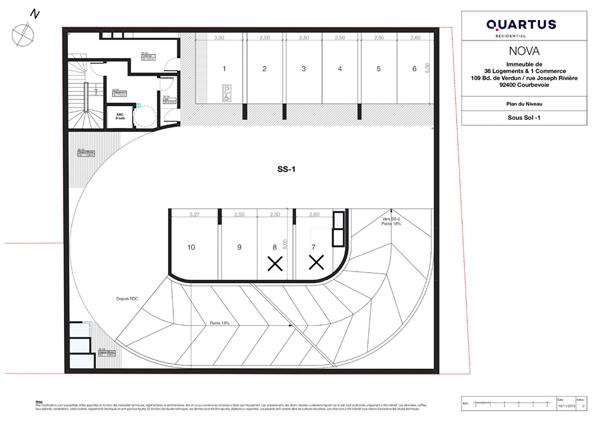 Appartement Courbevoie 4 pièce(s) 87.25 m2