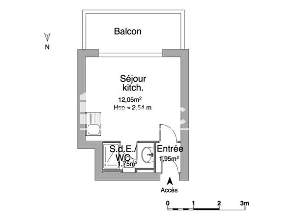 Location Studio 15.75 m² - 6 RUE SCHIMPER Strasbourg 67000