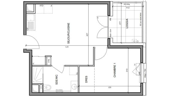 Appartement à vendre 2 pièces 39 m² Annecy