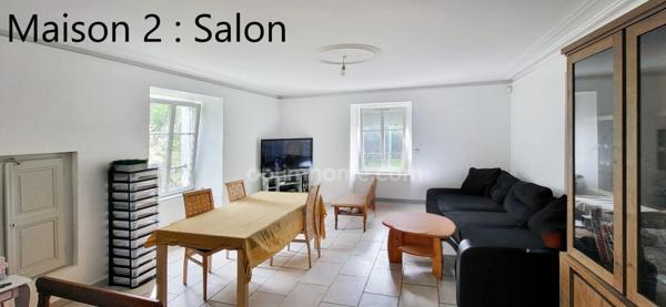 25550 ALLONDANS – FERME 2 MAISONS INDEPENDANTES + DEPENDANCES – 7/8 PIECES - 5/6 CHAMBRES – GARAGE