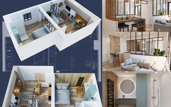 Appartement à louer    1 pièce • 31,39 m2 Tours