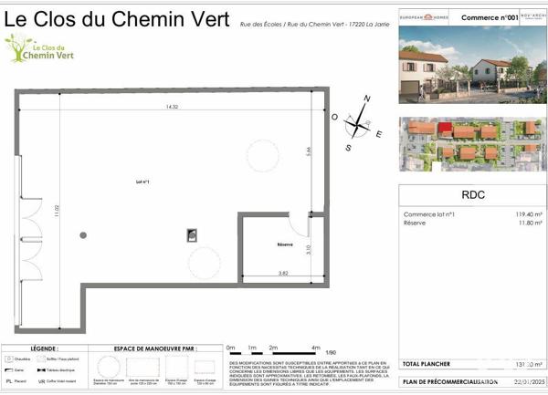Murs commerciaux  à vendre 131 m² La Jarrie