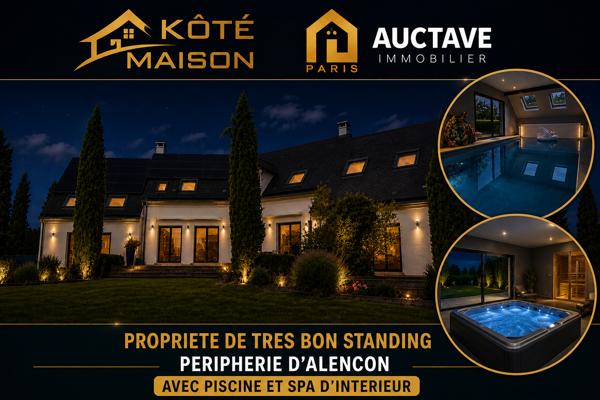 EXCEPTIONNEL - DEMEURE CONTEMPORAINE AVEC PISCINE INTERIEURE A VENDRE AUX PORTES D'ALENCON , Alencon EXCEPTIONNEL - DEMEURE CONTEMPORAINE AVEC PISCINE INTERIEURE A VENDRE AUX PORTES D'ALENCON , Alencon