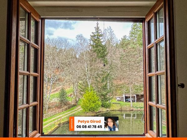 Propriété au bord d'un étang avec dépendance à Matour.