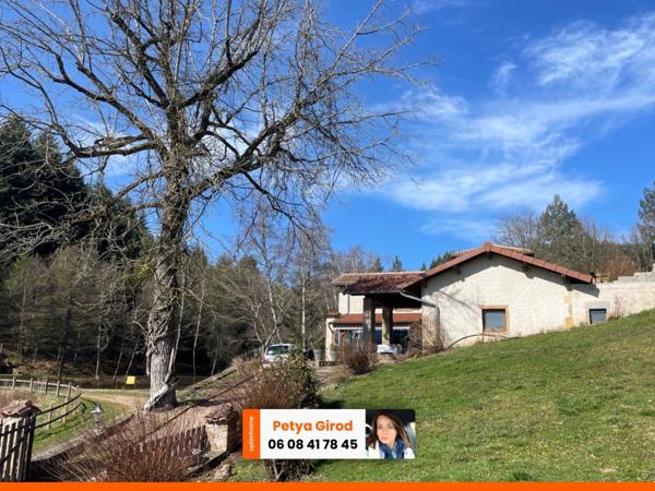 Propriété au bord d'un étang avec dépendance à Matour.