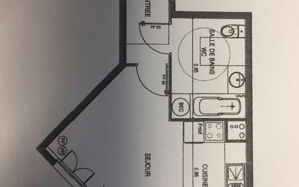 Appartement à louer    1 pièce • 26,40 m2 Villiers-sur-Marne