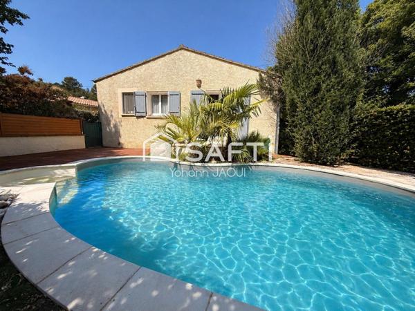 Maison familiale T5 98m2 avec piscine, au calme et à pied des commodités – Brignoles