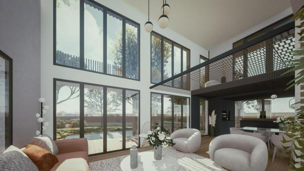 Bordeaux Caudéran, Maison d'architecte, T7, 168m²