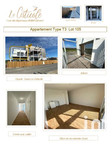 Location appartement 3 pièces 62 m² Givrand