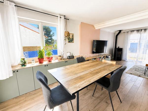À découvrir à Saint-Sébastien-sur-Loire, cette maison familiale entièrement rénovée d’environ 165 m² au sol séduira par ses beaux volumes, sa luminosité et la qualité de ses prestations. Aucun travaux n’est à prévoir : vous n’avez plus qu’à poser vos valises.

Dès l’entrée, vous profiterez d’une agréable pièce de vie traversante avec cuisine ouverte aménagée et équipée, pensée pour des moments conviviaux en famille ou entre amis, agrémentée d’un poêle à granules apportant chaleur et convivialité.
Le rez-de-chaussée propose également une suite parentale avec dressing et salle d’eau, une buanderie ainsi que des toilettes séparées.

À l’étage, quatre chambres, un dressing, une salle de bain et des toilettes offrent un espace nuit confortable et fonctionnel pour toute la famille.

À l’extérieur, le jardin clos de 700 m² environ avec terrasse et dépendances constitue un véritable espace de détente, dans un environnement résidentiel apprécié.

Une maison rénovée avec goût, lumineuse et fonctionnelle, à proximité des commodités, écoles et transports.

Une visite vous permettra d’en apprécier tout le potentiel et l’atmosphère chaleureuse.