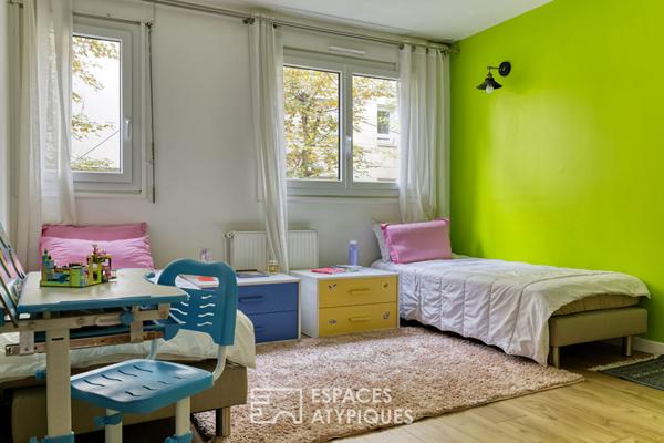 Duplex en rez-de-jardin avec terrasse