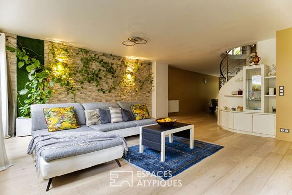 Duplex en rez-de-jardin avec terrasse