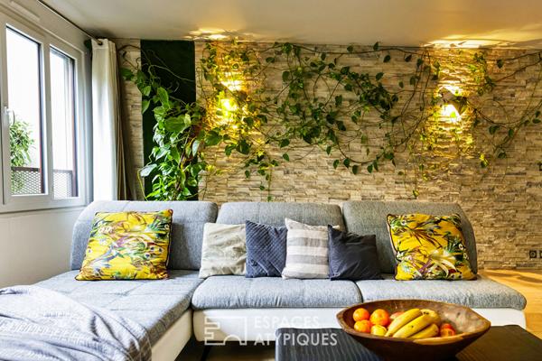 Duplex en rez-de-jardin avec terrasse