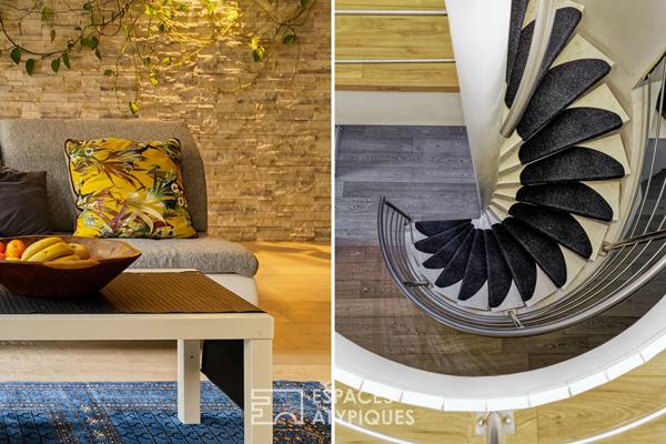 Duplex en rez-de-jardin avec terrasse