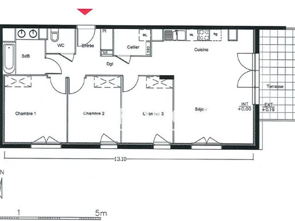 Location Appartement 4 pièces 76.3 m² - 2-4 RUE DU PARC Tourcoing 59200