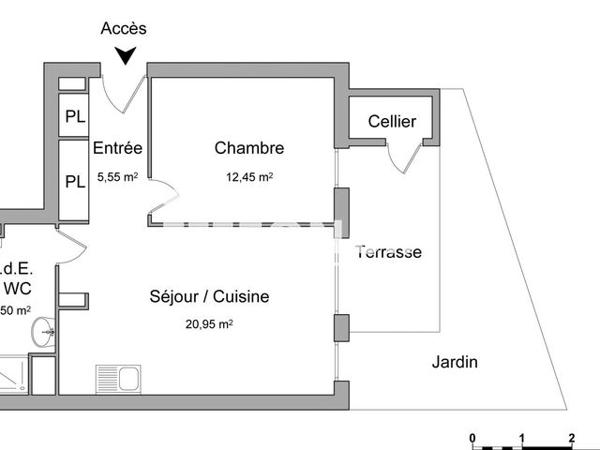 Location Appartement 2 pièces 44.75 m² - 8 AVENUE DE CASTEROUN Saint Vincent De Tyrosse 40230