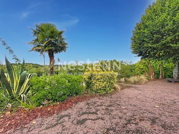 Maison en pierre avec jardin