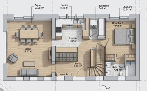 Maison à vendre    4 pièces • 95,71 m2 Arzon