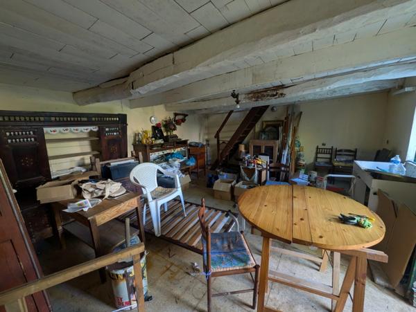 MELLIONNEC MAISON EN PIERRE SOUS ARDOISES A RENOVER 2 PIECES 55m² PARCELLE ATTENANTE DE 292 m²