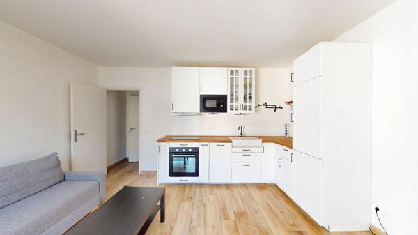 AUCUN TRAVAUX - Appartement La Ville Du Bois 2 pièce(s) 38.10 m2 + Parking + 2 jardins + Faibles charges