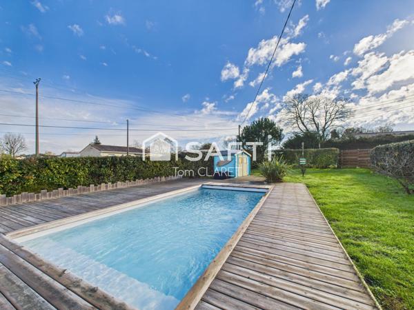 Superbe maison contemporaine 3 chambres et un bureau avec piscine