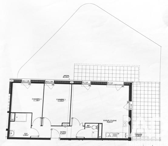 Location appartement 3 pièces 66 m² Faches-Thumesnil