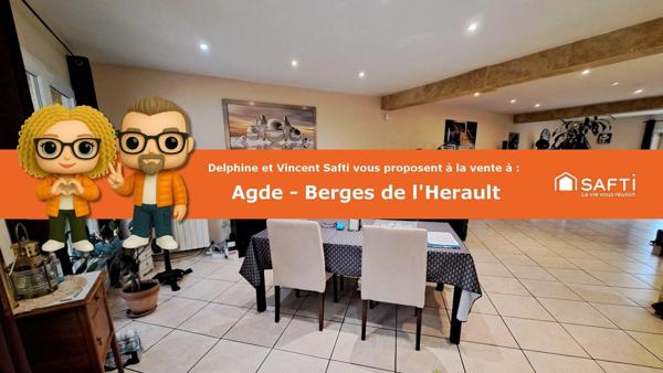 AGDE - Duplex d'Exception - Vue Château Laurens