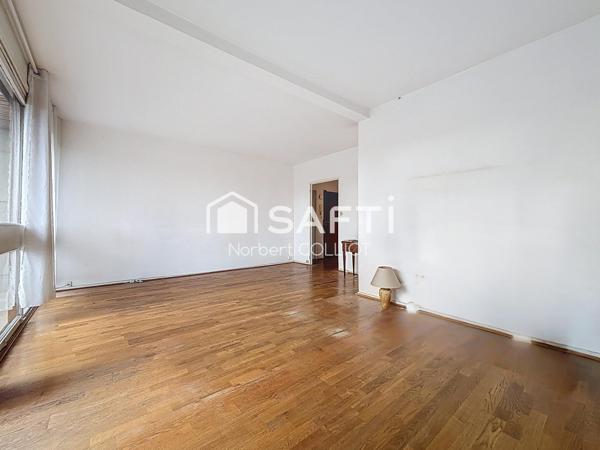 Appartement 3/4P fonctionnel lumineux à rénover