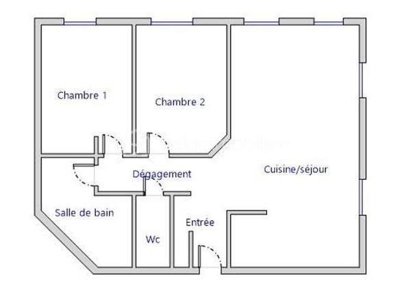 Appartement de 53,90 m²