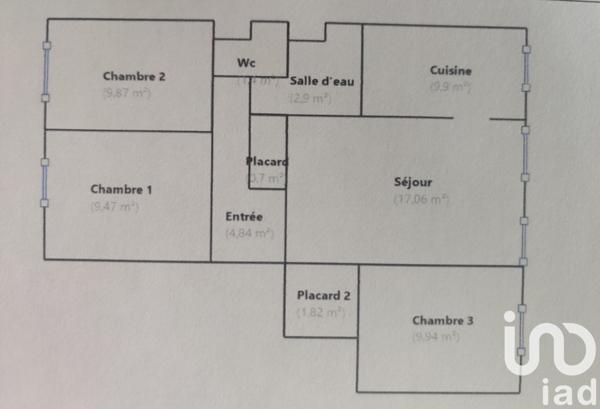 Appartement à vendre 4 pièces 68 m² Marseille 14