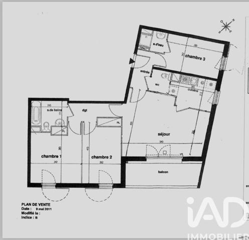 Appartement à vendre 4 pièces 79 m² Trappes