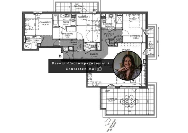 Appartement à vendre 4 pièces 117 m² Le Cannet