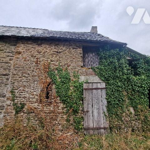 Maison à rénover comprenant une pièce de vie avec cheminée et chambre. Etable. Taillis non attenant.