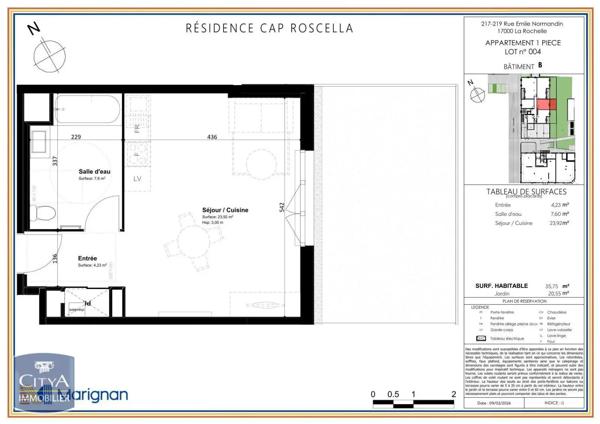 Appartement à louer 1 pièce 35.75m² La Rochelle (17000)