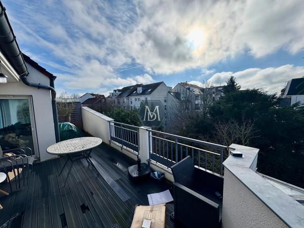 92160 ANTONY - CENTRE VILLE - 3 CHAMBRES + TERRASSE 22m2 + PARKING + CAVE