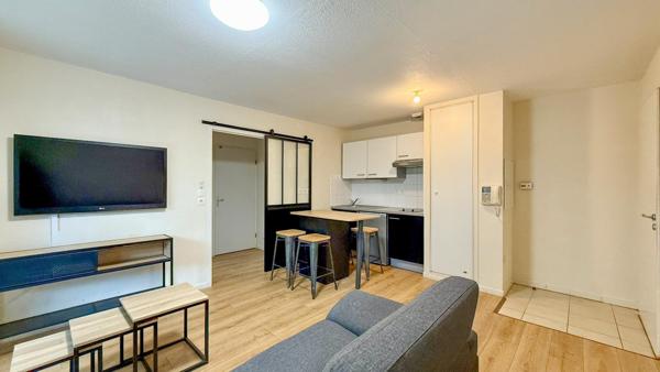 Appartement T2 (calme, jardinet, parking et tram)