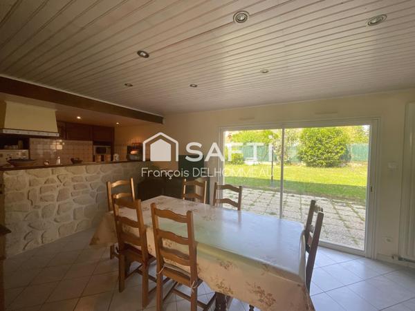 Maison 120m2, 5 chambres, garage camping-car sur un terrain de 497m2