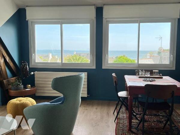 MAISON A VENDRE A MOELAN-SUR-MER (29) - VUE MER - Proche Port de BRIGNEAU - 
Une maison d'habi...