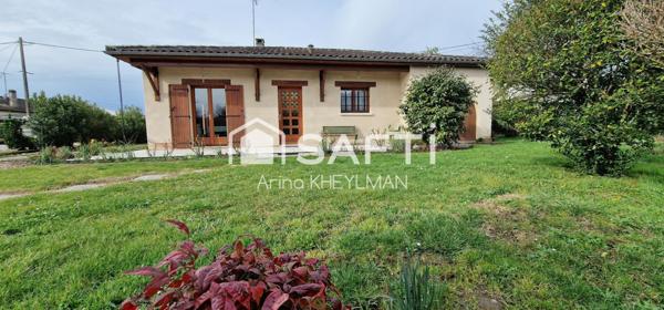 Maison Individuelle de Plain-Pied, 78 m², 3 Pieces, Garage, Terrasse, Jardin