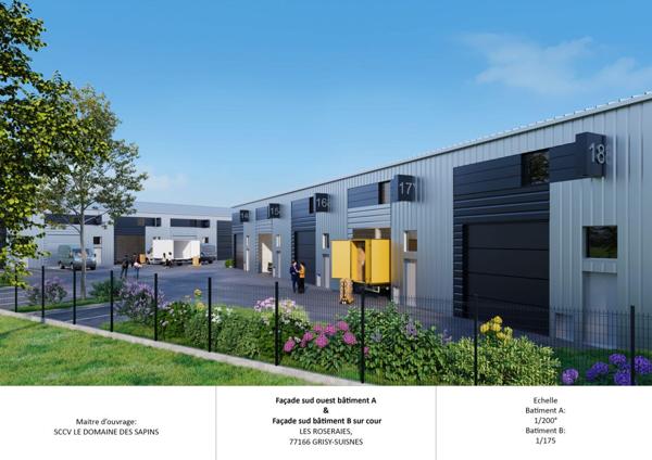 Local d’activité à vendre 115 m² Grisy-Suisnes