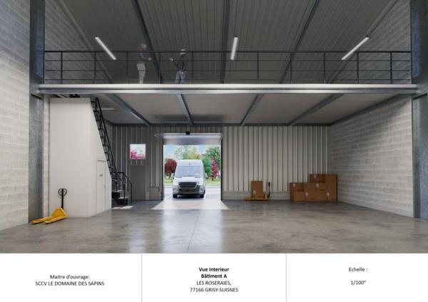 Local d’activité à vendre 115 m² Grisy-Suisnes