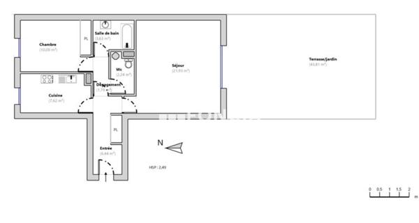 À vendre Appartement 2 pièces 53.78 m² - Le Cannet 06110