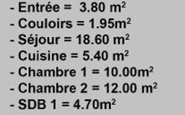 Appartement à vendre    3 pièces • 56,45 m2 La Ferté-Alais