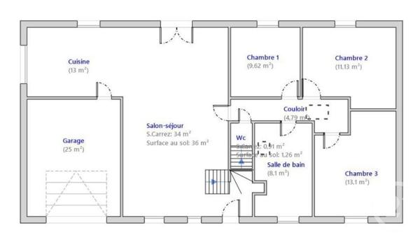 Maison à vendre  4 pièces - 110,75 m2 PORNIC - 44