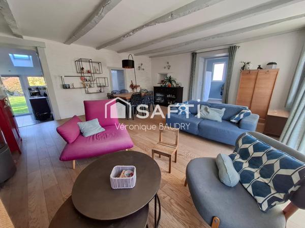 Servon sur Vilaine Longère 4ch mezzanine gd jardin