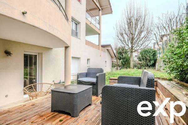 Rare ! T2 en rez-de-jardin avec superbe terrasse en bois et grand extérieur