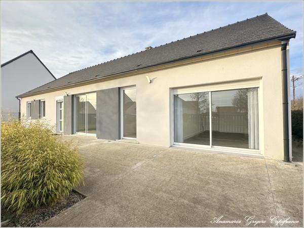 COURVILLE SUR EURE (28190) - Maison de plain pied, bâtie en 2020, d'une de surface -133 m², terrain clos de 671 m²